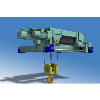 Electric Wire Rope Hoist ATEX 4 Wheel Crab Design - Italkrane - BIK