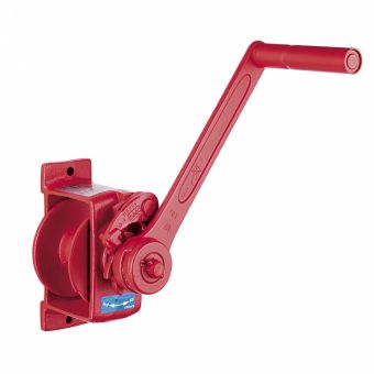 Haacon Manual Winch, Cast Iron, Zinc Plated or Stainless Steel, Up to 125 kg Swl