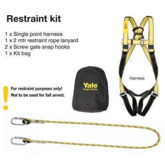 Restraint Single Point Harness and Lanyard Kit