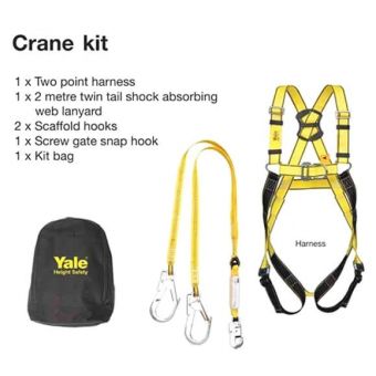 Crane Maintenance Safety Harness and Lanyard Kit