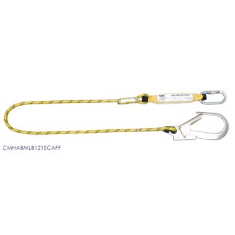 Shock Absorbing Rope Lanyard Scaffold Hook