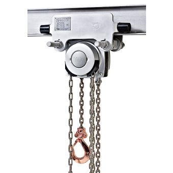 Spark resistant manual hoist and trolley