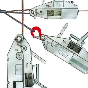 close up operational photo of Yaletrac hoist