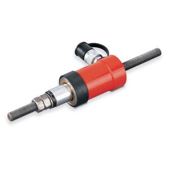 Hollow centre hydraulic cylinder with threaded 