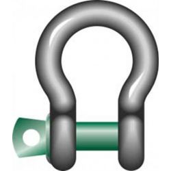Green Pin Standard Bow Shackle with Screw Collar Pin - G4161