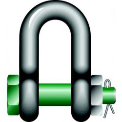 Green Pin D Shackle with Safety Bolt Pin - G4153