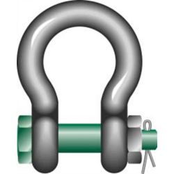 Bow Shackle with Safety Bolt 