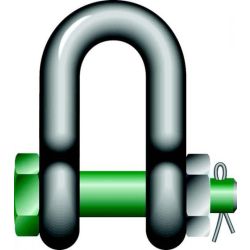 Green Pin G4153 D Shackle with Safety Bolt