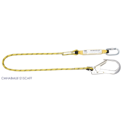 Shock Absorbing Rope Lanyard Scaffold Hook