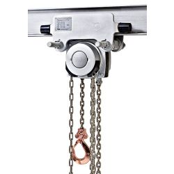 Spark resistant manual hoist and trolley