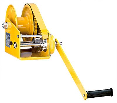 Hand Winch Self?Locking CW/CCW Alloy Steel Manual Towing Winch 2500lbsHand Crank Winch for Lifting for Mines, Construction Sites, Warehouses, Factory Manual Winch SelfLocking CW CCW Alloy Steel Hand Shake Lifter