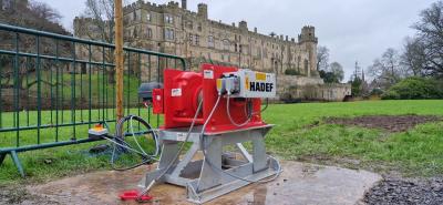 Electric Winch for Trebuchet at Warwick Castle