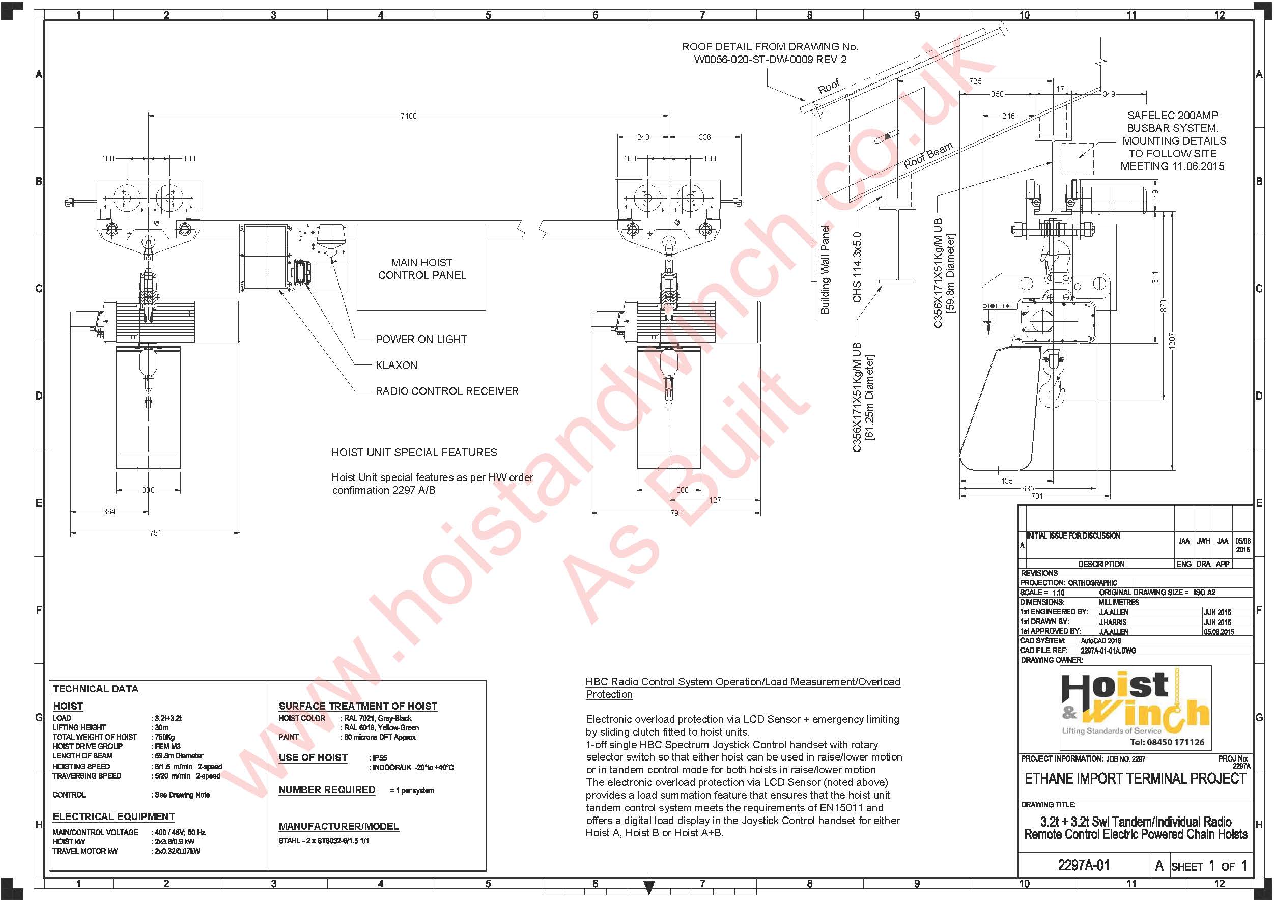 Tandem Controlled Electric Hoist - News