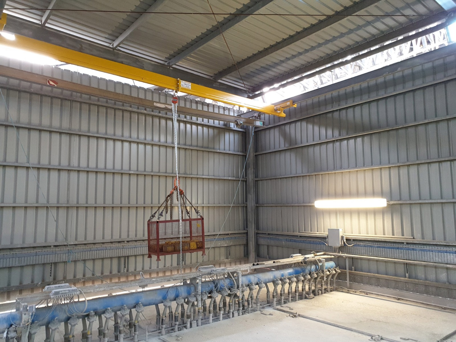 load test of 500 kg Swl light crane